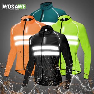 Repoussez Vos Limites : La Veste Coupe-Vent Homme WOSAWE pour un Cyclisme Sans Compromis