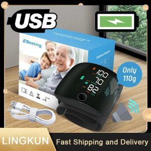 Surveillez Votre Santé avec Confiance : Le Moniteur de Pression Artérielle de Poignet Rechargeable et Sa Voix en Anglais