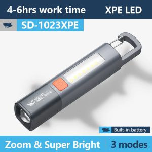 Éclairez Vos Aventures Nocturnes avec la Torche LED Smiling Shark SD1023 XPE