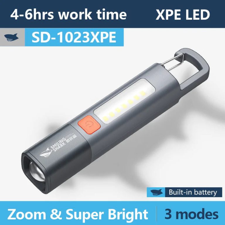 Éclairez Vos Aventures Nocturnes avec la Torche LED Smiling Shark SD1023 XPE