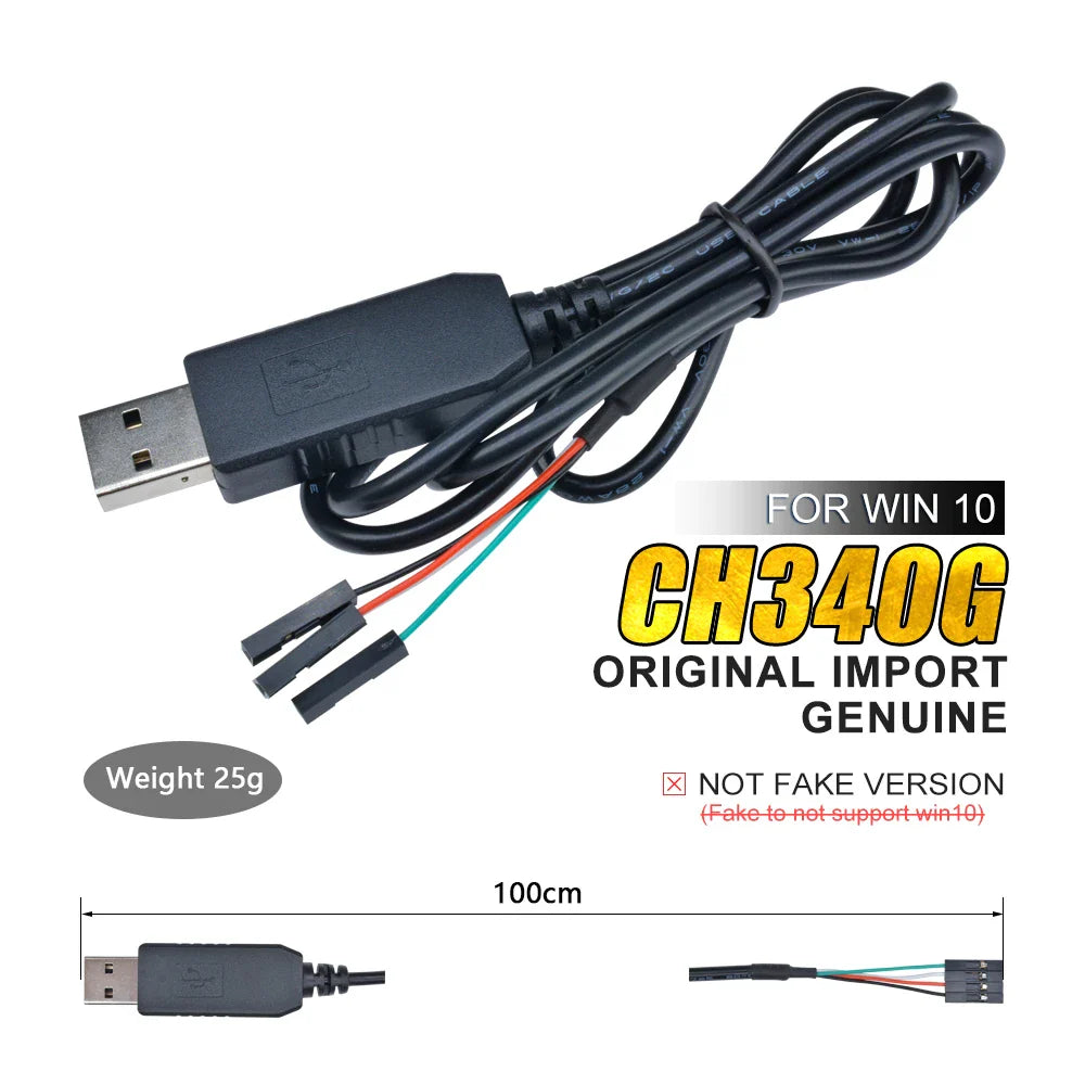 Connectivité Innovante pour Vos Projets Électroniques : Le Câble CH340G USB vers TTL Serial 1M à la Rescousse