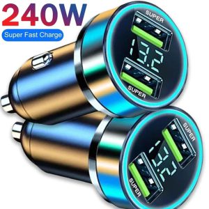 Boostez Votre Mobilité : Découvrez le Chargeur de Voiture Double Port USB 240W