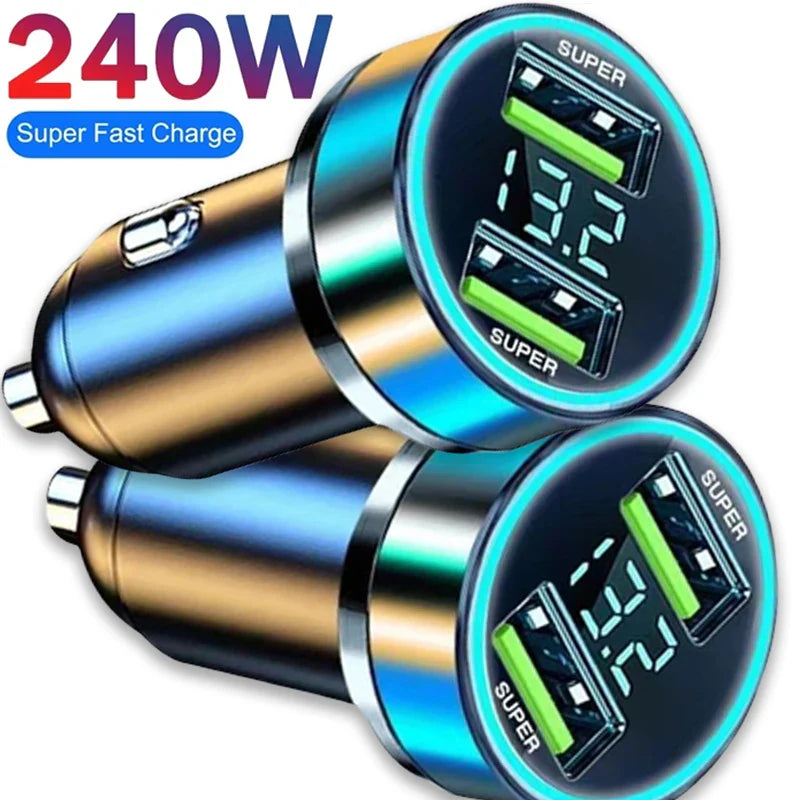 Boostez Votre Mobilité : Découvrez le Chargeur de Voiture Double Port USB 240W