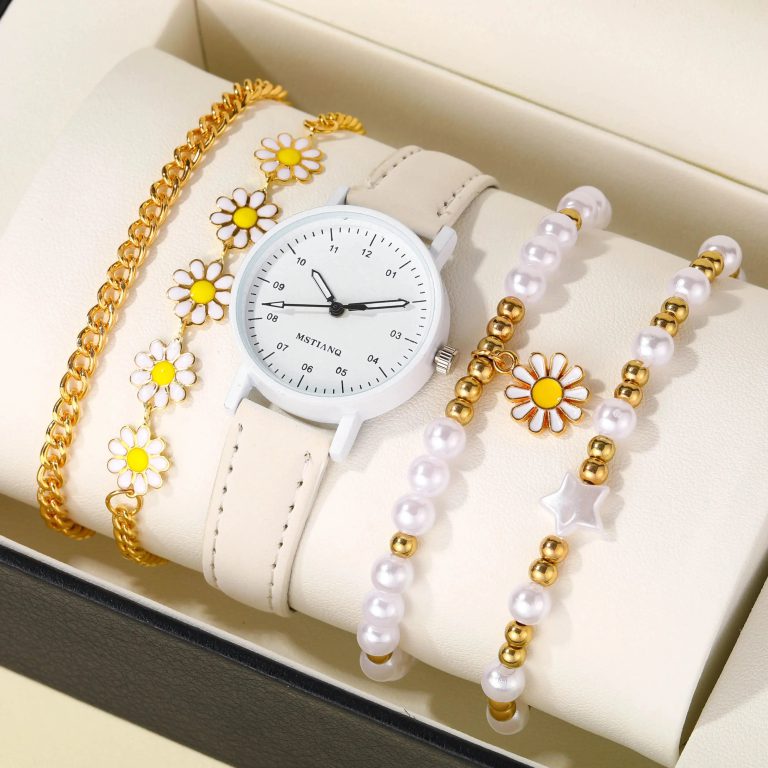 Bracelets pour Filles : La Fusion Exquise du Pentagramme, de la Marguerite et des Perles
