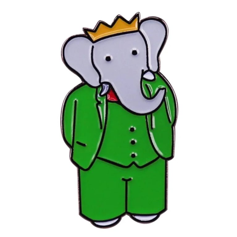 Sublimez Votre Style avec une Touche d'Enfance Revisité : La Broche Émaillée Babar