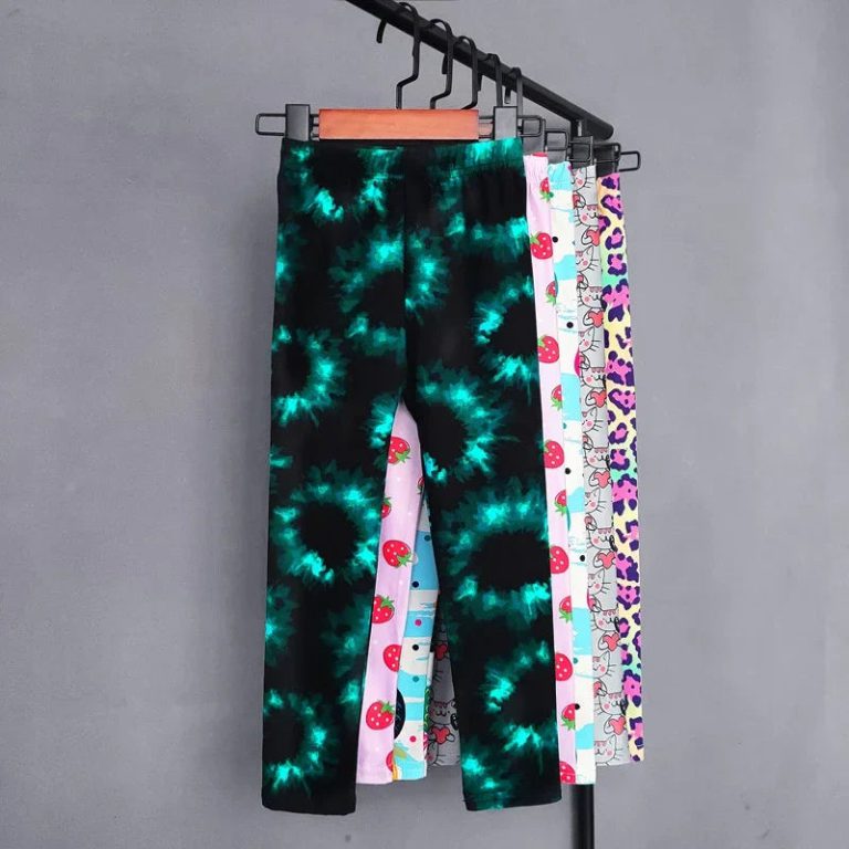 Leggings Fleurs pour Enfants : Allier Confort, Style et Polyvalence pour les Petites Tendances