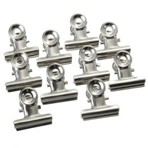 Boostez votre organisation avec élégance grâce aux clips métal argentés 22mm