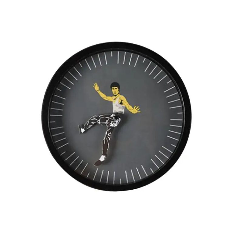 Horloge Murale Kung Fu Bruce Lee : Quand l’Élégance Réveille l'Esprit du Combat