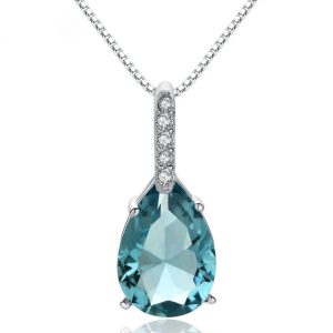 Un Bijou d’Exception : L'Élégance Réinventée avec le Collier Topaze Bleue en Argent Sterling