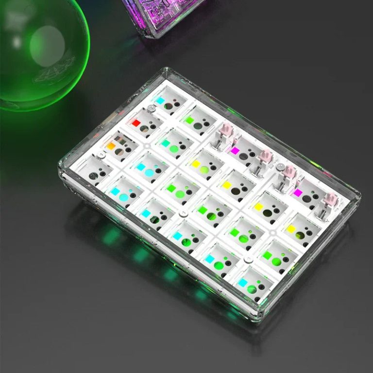 Redécouvrez votre espace de travail avec le DK22 : Le Clavier Numérique Sans Fil Personnalisable aux Ambiances RGB