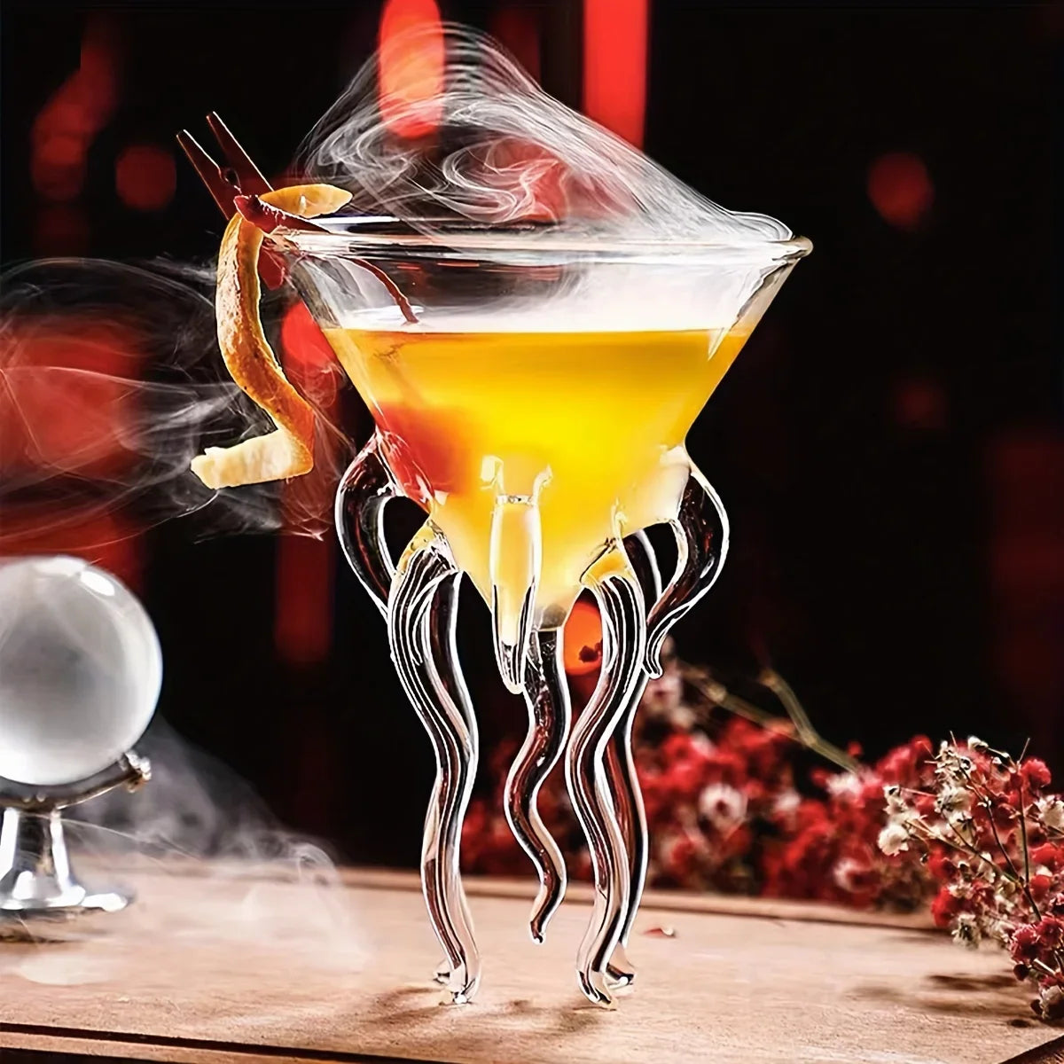 Redéfinissez vos soirées : Découvrez le verre à cocktail pieuvre inspiré des abysses