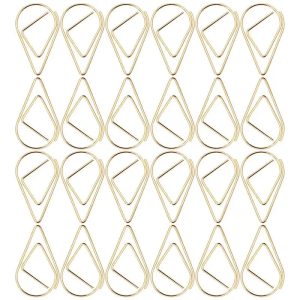Réinventez Votre Bureau: Paperclips Élégants en Forme de Goutte pour une Organisation Sublime