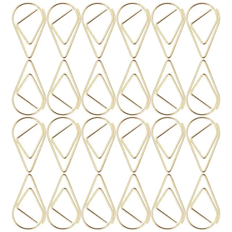 Réinventez Votre Bureau: Paperclips Élégants en Forme de Goutte pour une Organisation Sublime