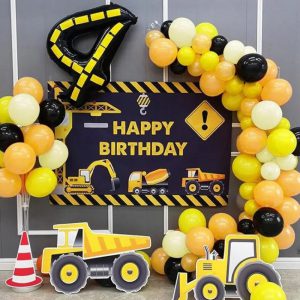 Découvrez l’Ensemble de Ballons Fête Véhicule Construction – Une Explosion de Couleurs pour Vos Événements