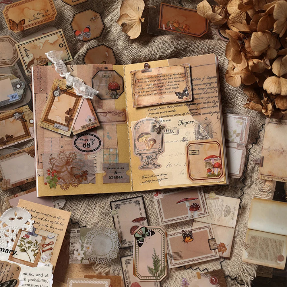 Voyagez dans le Temps avec une Touche Moderne grâce au Livre de Stickers Vintage PET Mr.Paper