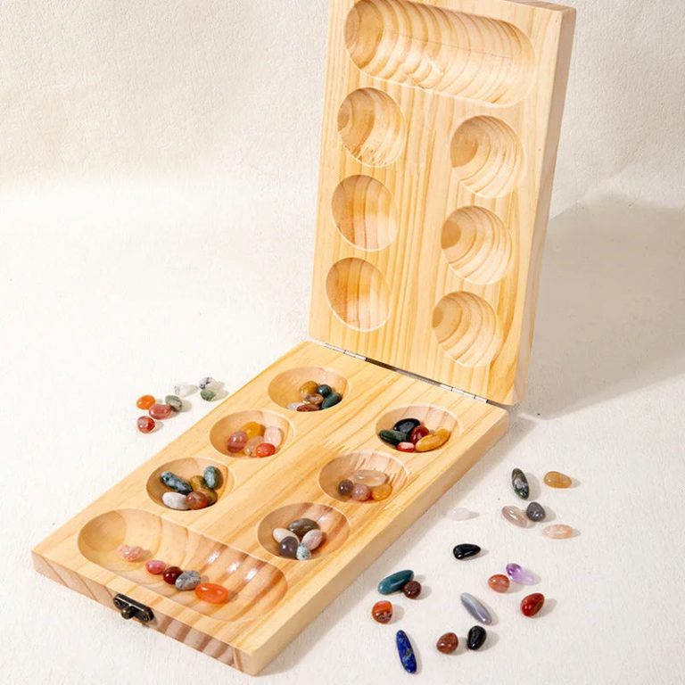 Défiez Votre Esprit avec un Jeu de Mancala en Bois Portable: L'Essence de la Stratégie Familiale