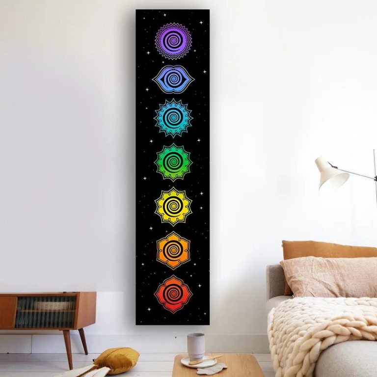 Le Charme Spirituel de la Tapisserie Arc-en-Ciel Chakras pour Sublimer Votre Intérieur