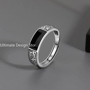 Révélez Votre Style Unique : La Bague Dragon Vintage en Acier Titane qui Allie Tradition et Modernité