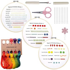 Laissez libre cours à votre créativité avec ce kit de broderie DIY complet