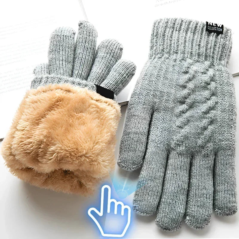 Découvrez l’alliance de la chaleur et de l’innovation avec ces gants en laine tricotée pour hommes
