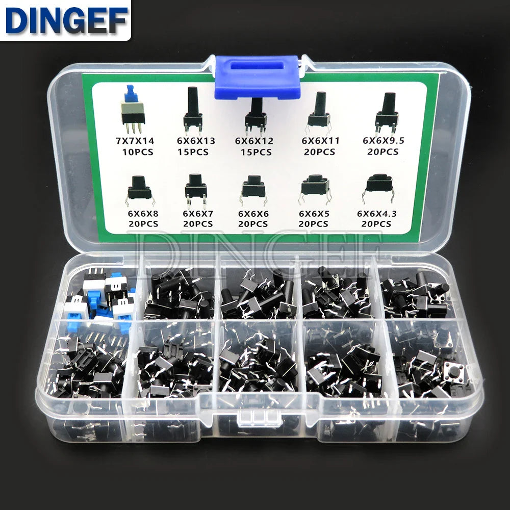 Révolutionnez Vos Projets Électroniques avec le Kit d'Interrupteurs Tactiles Légers Micro