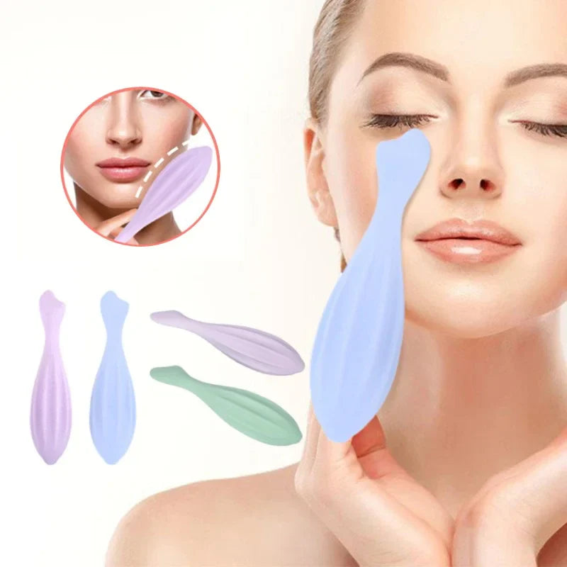 Le Secret d'une Peau Éclatante : Rouleau de Beauté en Silicone pour Visage et Yeux