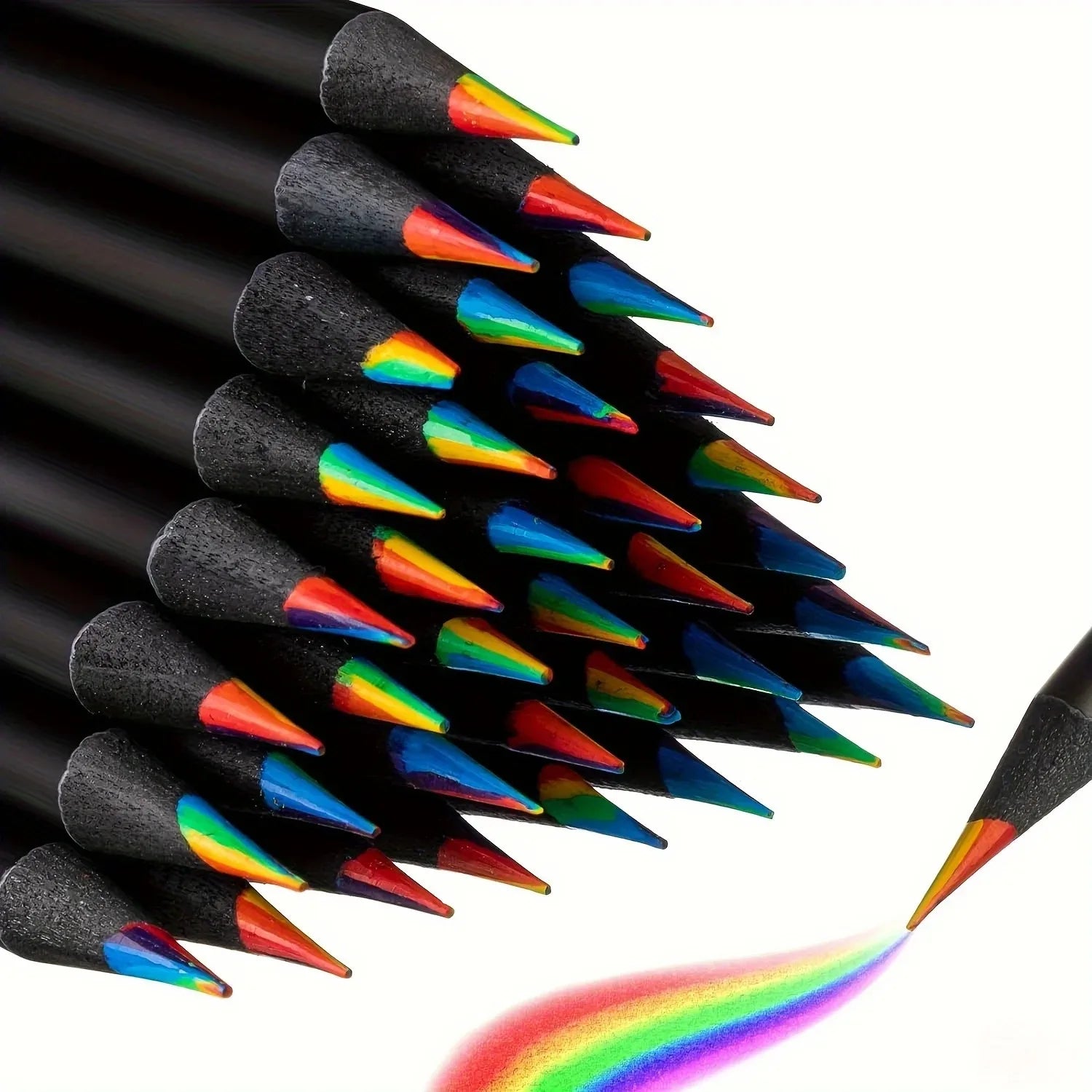 Libérez Votre Créativité avec un Outil Innovant : L'Ensemble Crayons Bois Colorés 7 en 1