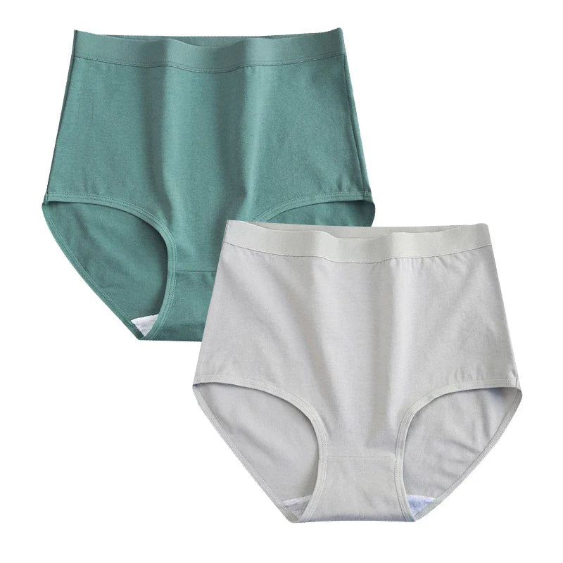 Lingerie de Confort et Élégance : Découvrez le Lot de 2 Culottes en Coton Taille Haute