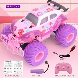 Découvrez le Camion Pickup Stunt Électrique JJRC Barbie Rose : L’Aventure Tout-Terrain à Portée de Main
