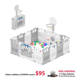 Parc de jeu pliable UBRAVOO : un espace ludique et sécurisé pour éveiller votre enfant