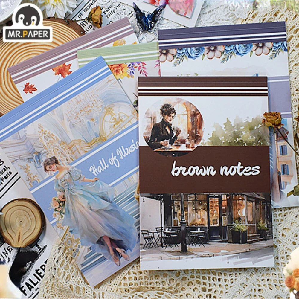 Réinventez vos univers créatifs avec élégance grâce au Livre de Stickers Vintage Mr. Paper