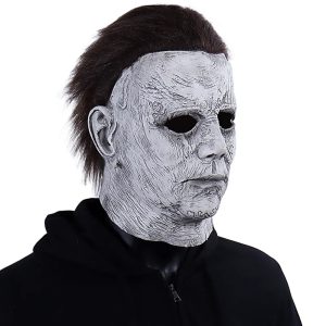 L'Accessoire Incontournable pour un Halloween Terrifiant : Masque Michael Myers en Latex Effet Sanglant