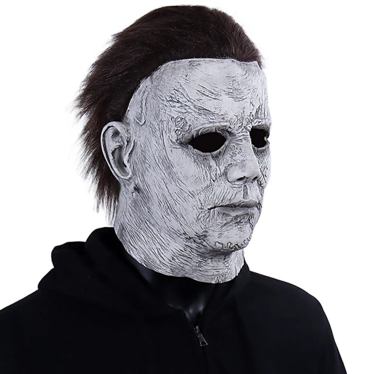 L'Accessoire Incontournable pour un Halloween Terrifiant : Masque Michael Myers en Latex Effet Sanglant