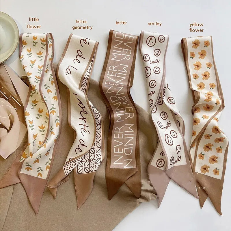 Élégance Réinventée : Le Foulard en Soie Kaki Nude pour Sublimer Votre Style