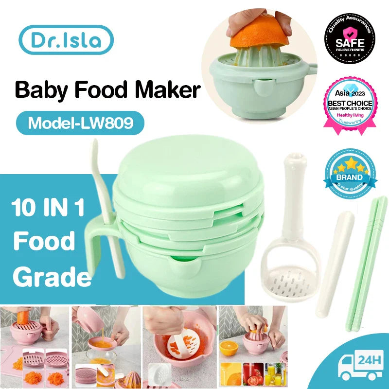 Découvrez la Révolution de l'Alimentation pour Bébé grâce à l'Ensemble Multifonctionnel Dr. Isla