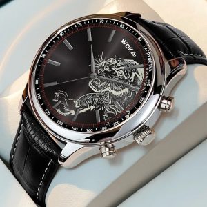 L'allure sauvage : la Montre Homme WOKAI Fashion Tiger entre élégance et caractère