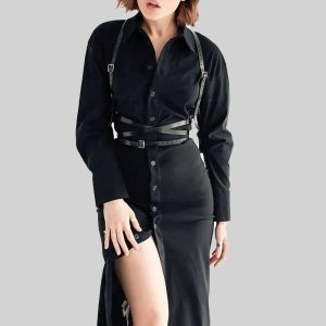 Affirmez Votre Style avec Élégance et Audace : Découvrez le Harnais en Cuir pour Femme