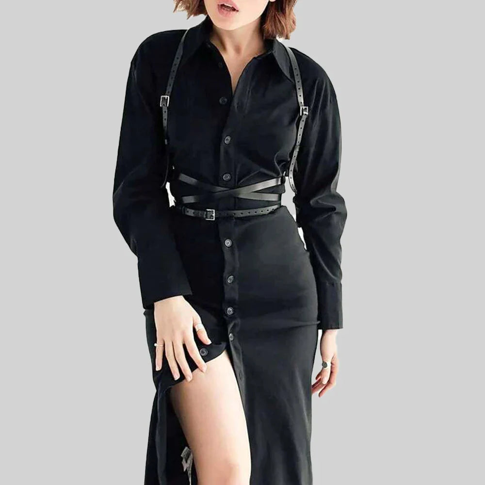 Affirmez Votre Style avec Élégance et Audace : Découvrez le Harnais en Cuir pour Femme