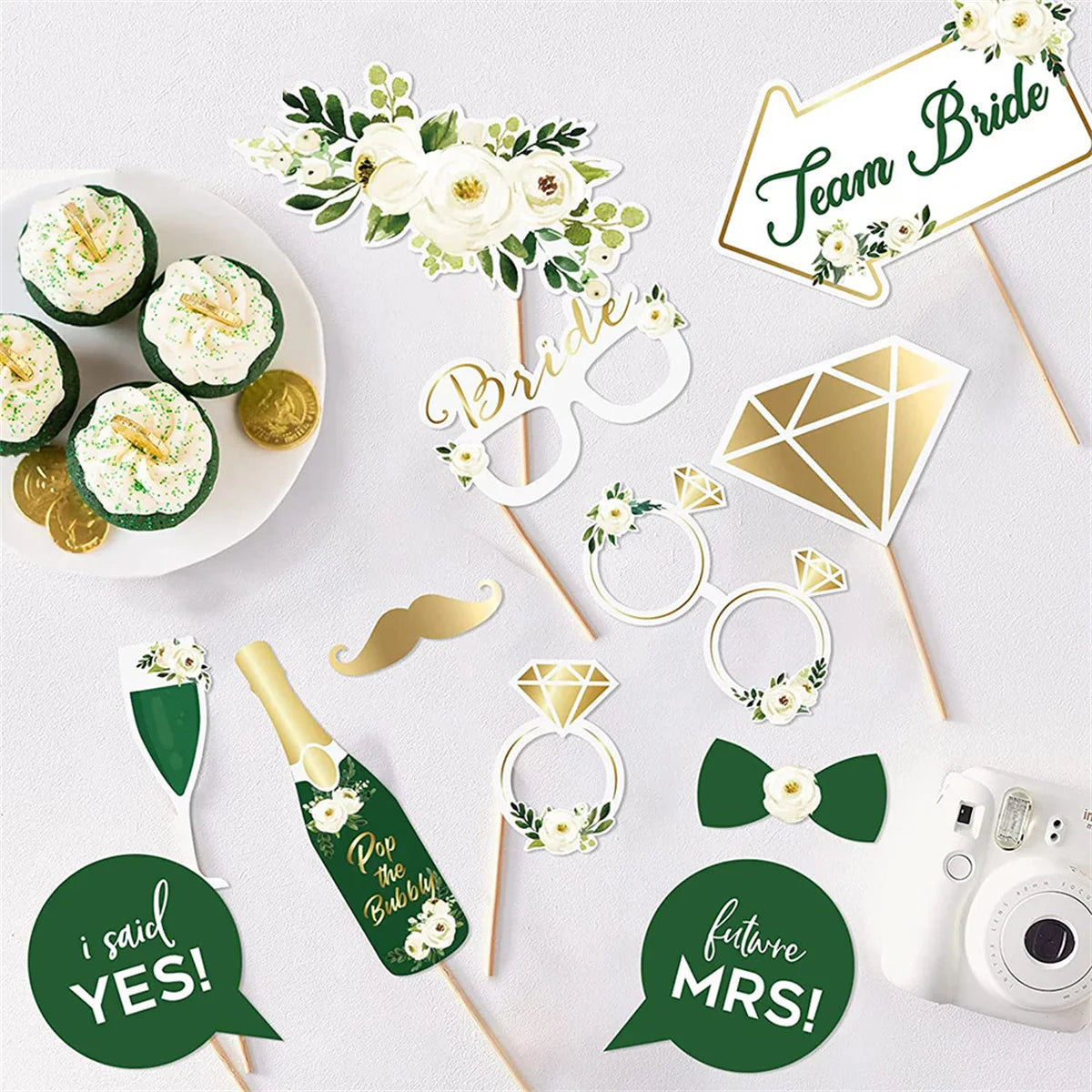 Créez des souvenirs inoubliables avec le kit "Just Married" pour photobooth de mariage