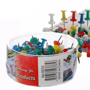 Boostez Votre Organisation avec une Touche de Couleur : Découvrez le Lot de 100 Punaises Décoratives Multicolores