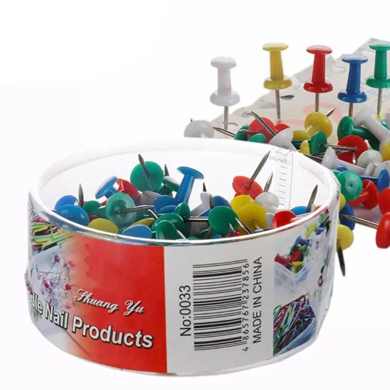 Boostez Votre Organisation avec une Touche de Couleur : Découvrez le Lot de 100 Punaises Décoratives Multicolores