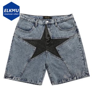 Découvrez le Short en Denim Harajuku Streetwear pour Affirmer Votre Style Hip Hop