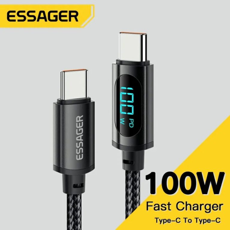 Découvrez la Révolution de la Charge Rapide avec le Câble USB-C Essager 100W PD