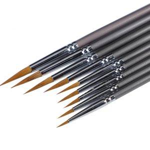 L'Artiste en Vous : Libérez Votre Créativité avec l'Ensemble 9 Pinceaux Poils de Belette