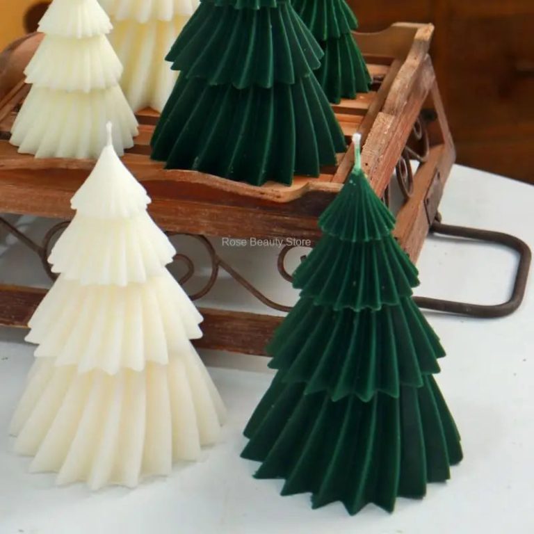 Créez une Magie DIY Inoubliable pour Noël avec ce Moule en Silicone 3D pour Bougie de Sapin