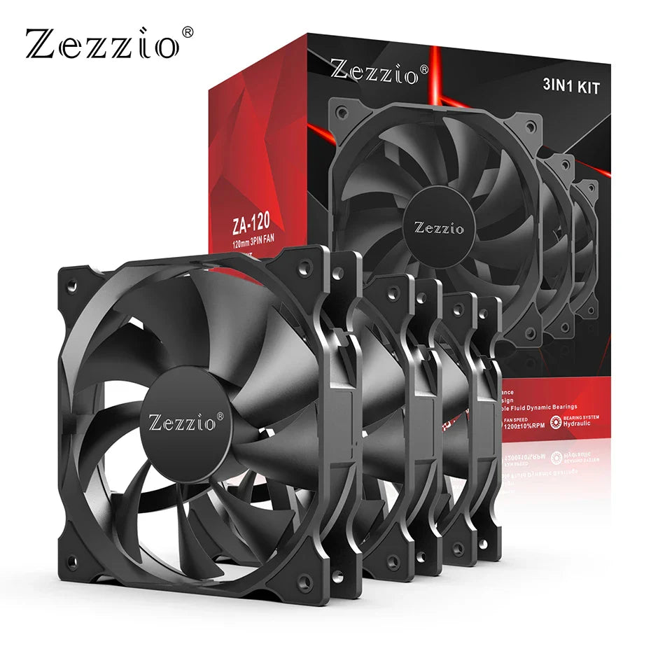 Le Ventilateur PC ZEZZIO ZA-120 : L’Alliance Parfaite entre Performance et Silence