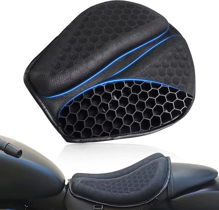 Roulez en toute légèreté grâce au coussin de siège moto en gel pliable