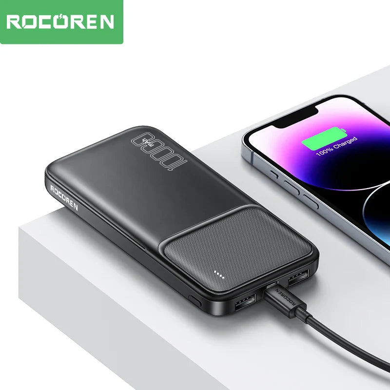 La solution idéale pour rester connecté en déplacement : Rocoren Power Bank 10000mAh