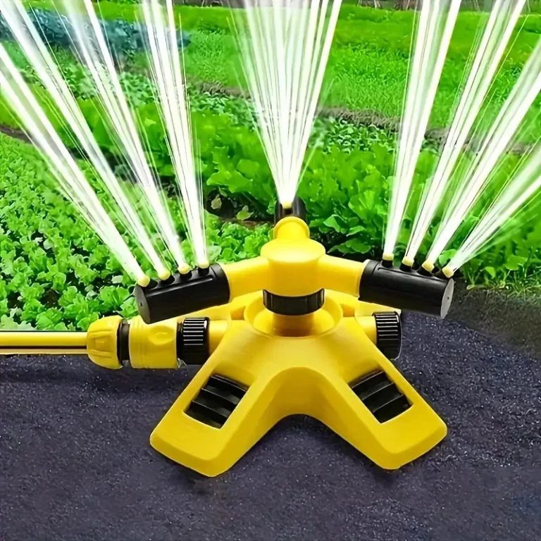 Optimisez l’irrigation de votre jardin avec cet arroseur rotatif 360° en plastique
