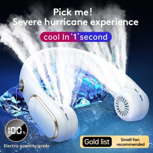 Restez Frais en Toute Liberté avec le Ventilateur de Cou Portable Rechargeable Sans Lame